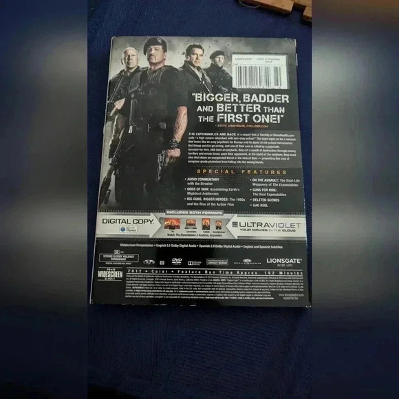 The Expendables 2 DVD (EUC) - Picture 2 of 4